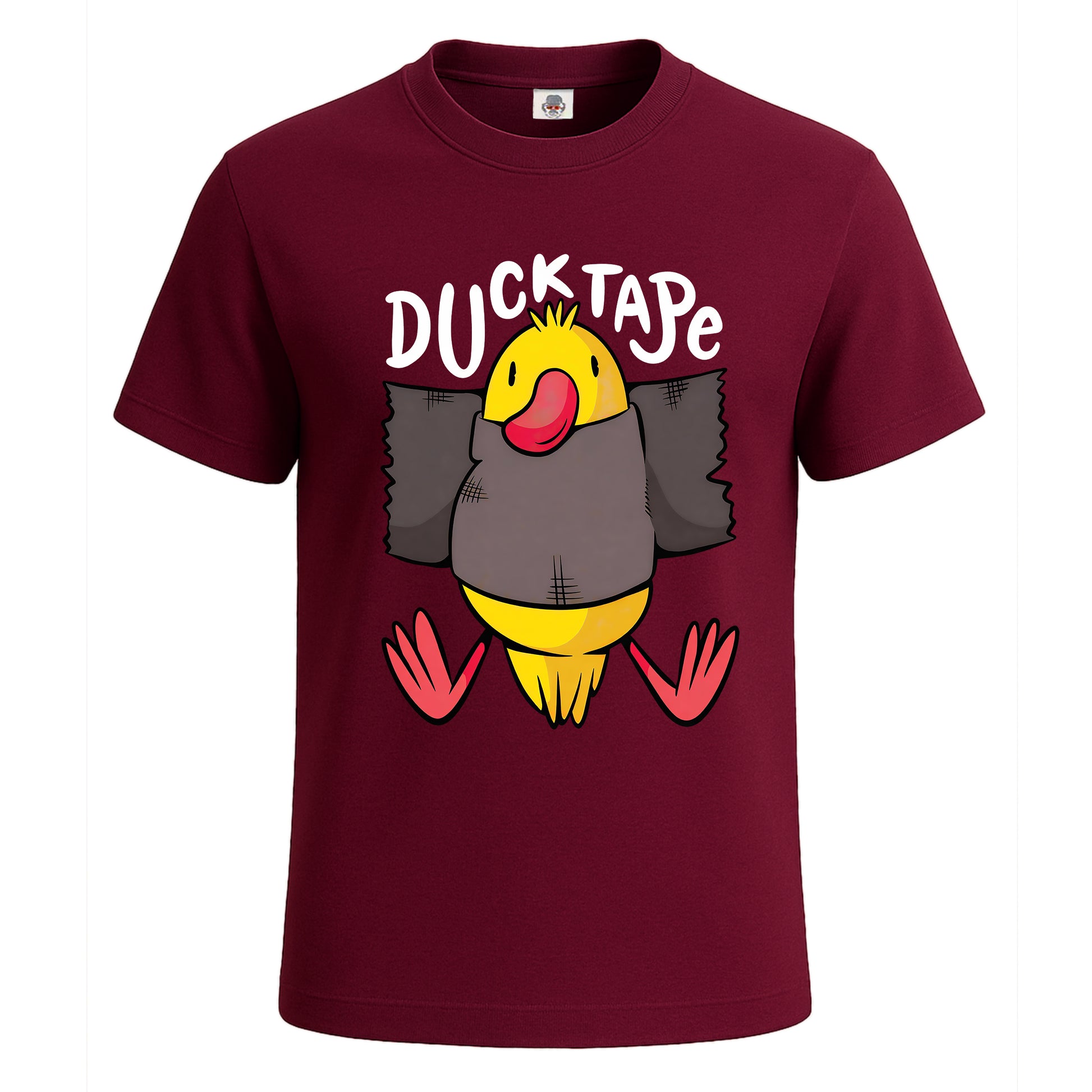 Duck Tape Rubber | T-Shirt For Men's Maroon Duck Tape Rubber | T-Shirt For Men's
