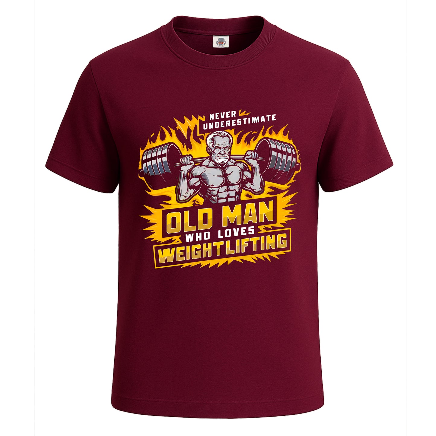 Never Underestimate | T-Shirt For Men's Maroon Never Underestimate | T-Shirt For Men's