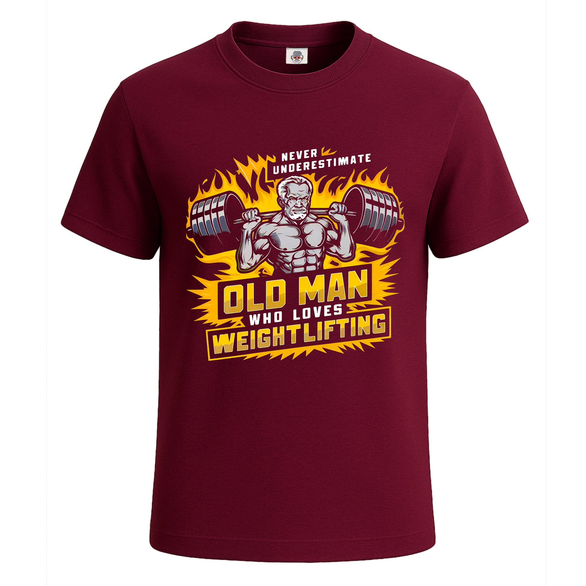Never Underestimate | T-Shirt For Men's Maroon Never Underestimate | T-Shirt For Men's