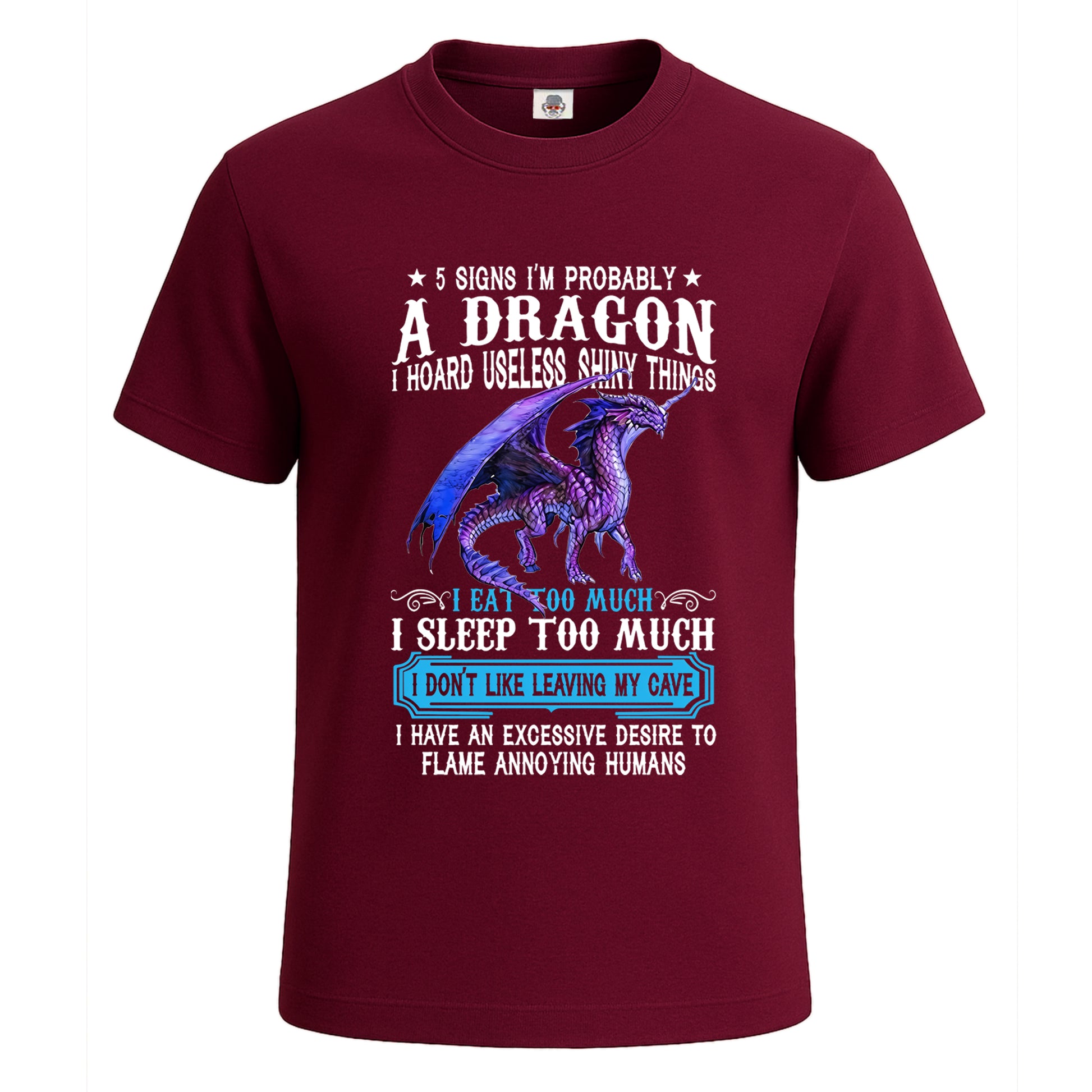 5 Signs I'm Probably | T-Shirt For Men's Maroon 5 Signs I'm Probably | T-Shirt For Men's