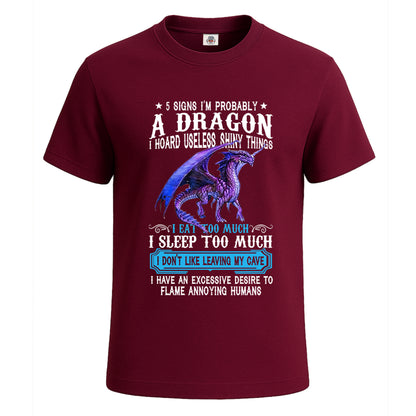 5 Signs I'm Probably | T-Shirt For Men's Maroon 5 Signs I'm Probably | T-Shirt For Men's