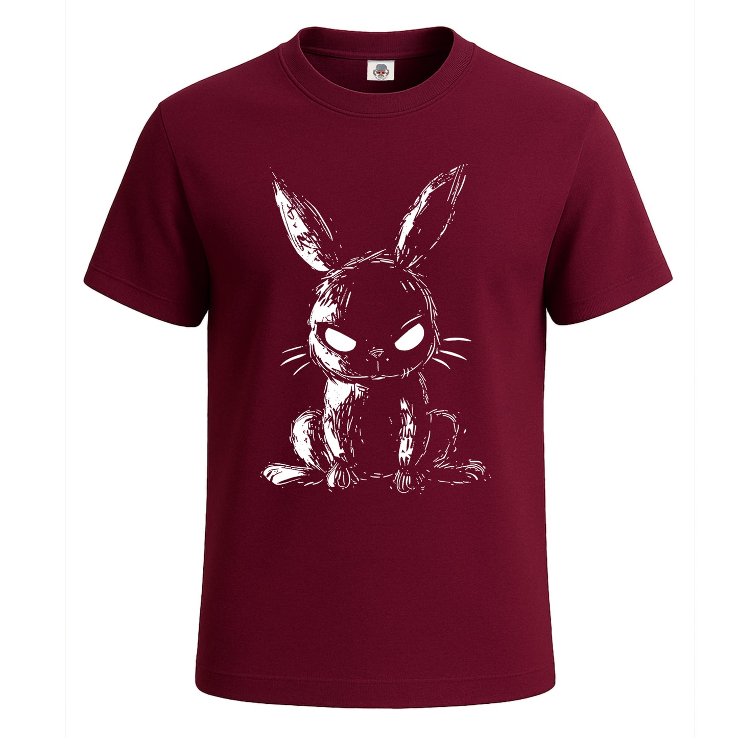 Creepy Rabbit Comics | T-Shirt For Men's Maroon Creepy Rabbit Comics | T-Shirt For Men's