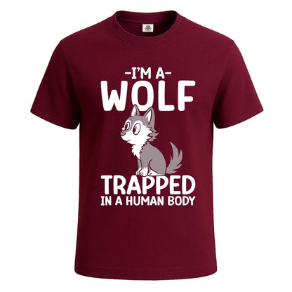 I Am A Wolf Trapped | T-Shirt For Men's