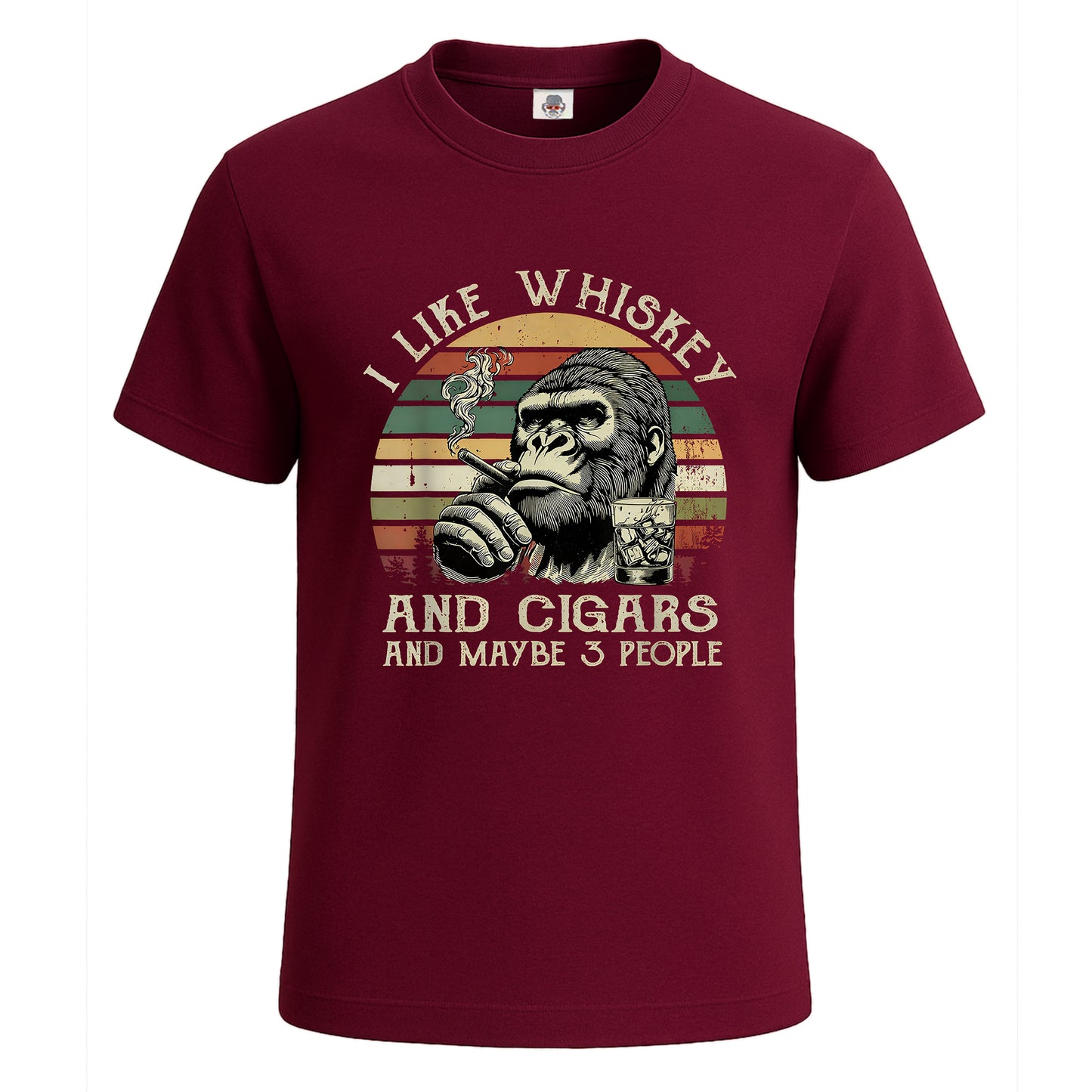 I Like Whiskey | T-Shirt For Men's Maroon I Like Whiskey | T-Shirt For Men's