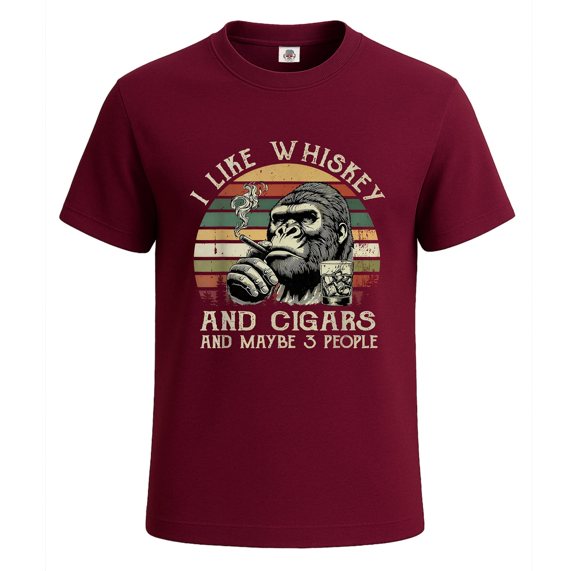 I Like Whiskey | T-Shirt For Men's Maroon I Like Whiskey | T-Shirt For Men's