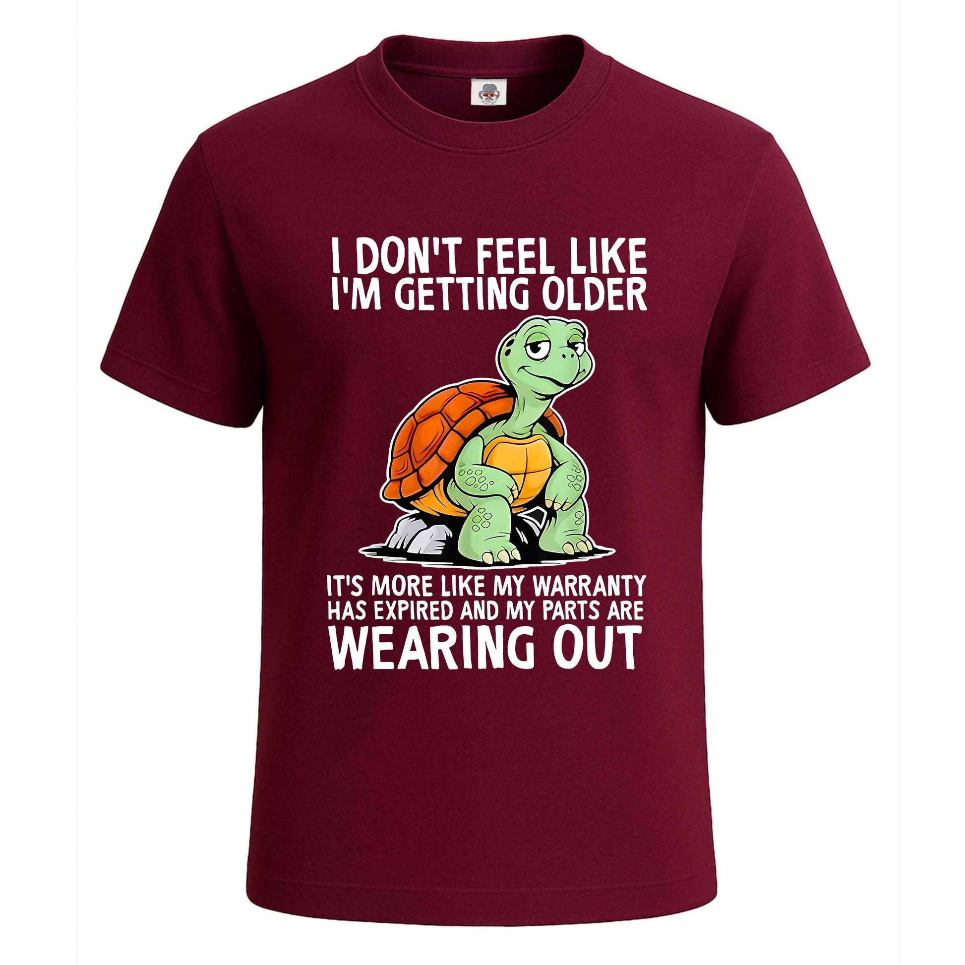 Turtle I Don't Feel Like | T-Shirt For Men's Maroon Turtle I Don't Feel Like | T-Shirt For Men's