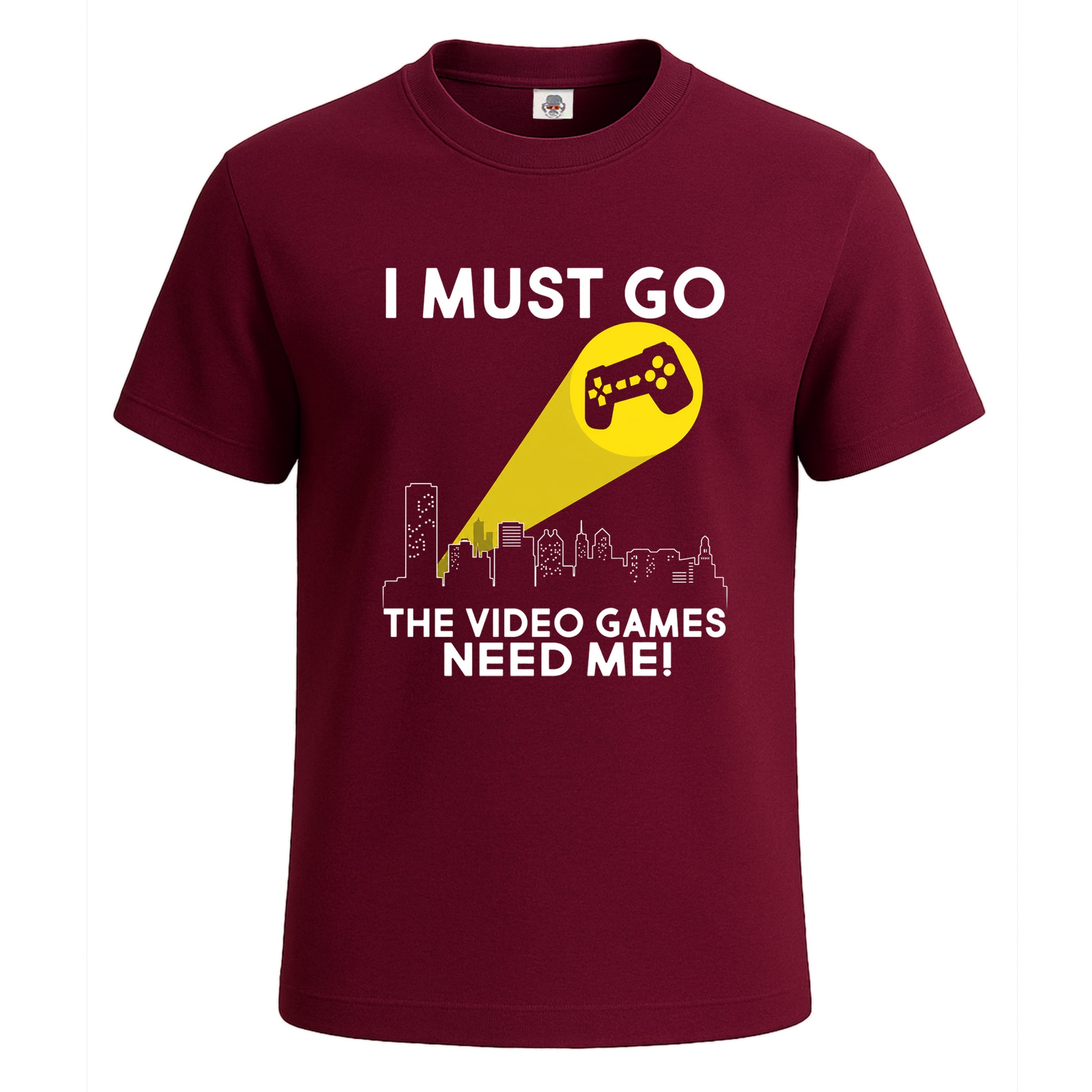 I Must Go The Video | T-Shirt For Men's Maroon I Must Go The Video | T-Shirt For Men's