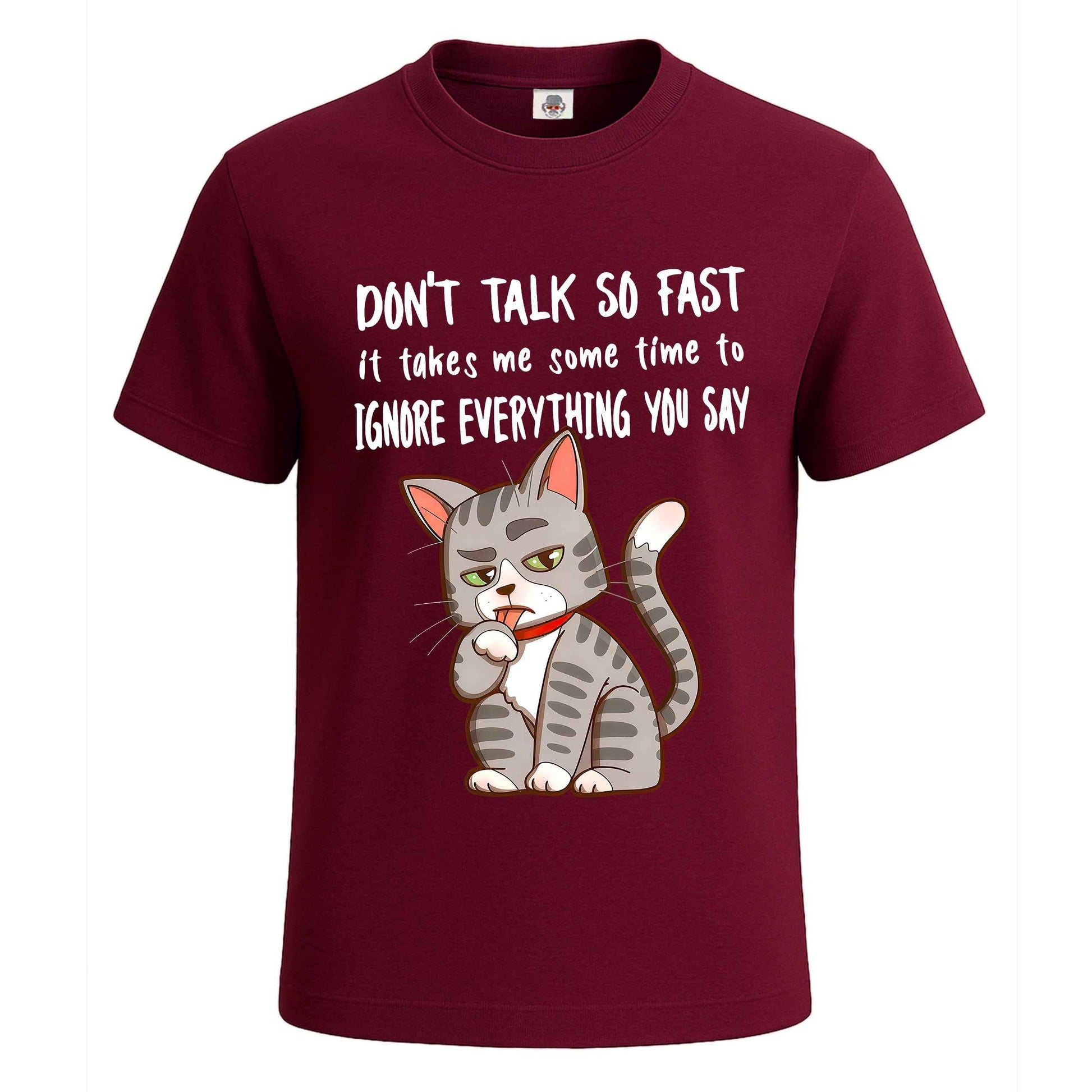 Don't talk so fast | T-Shirt For Men's Maroon Don't talk so fast | T-Shirt For Men's