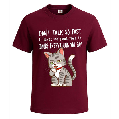 Don't talk so fast | T-Shirt For Men's Maroon Don't talk so fast | T-Shirt For Men's