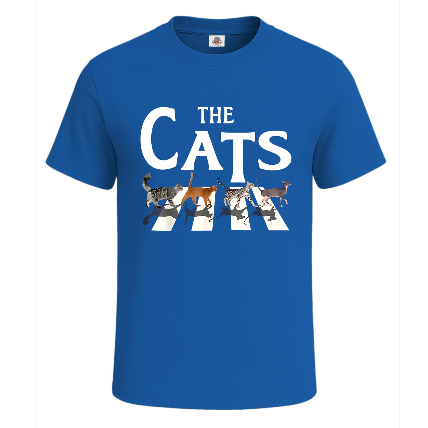 The Cats Abbey Road | T-Shirt For Men's Royal Blue The Cats Abbey Road | T-Shirt For Men's