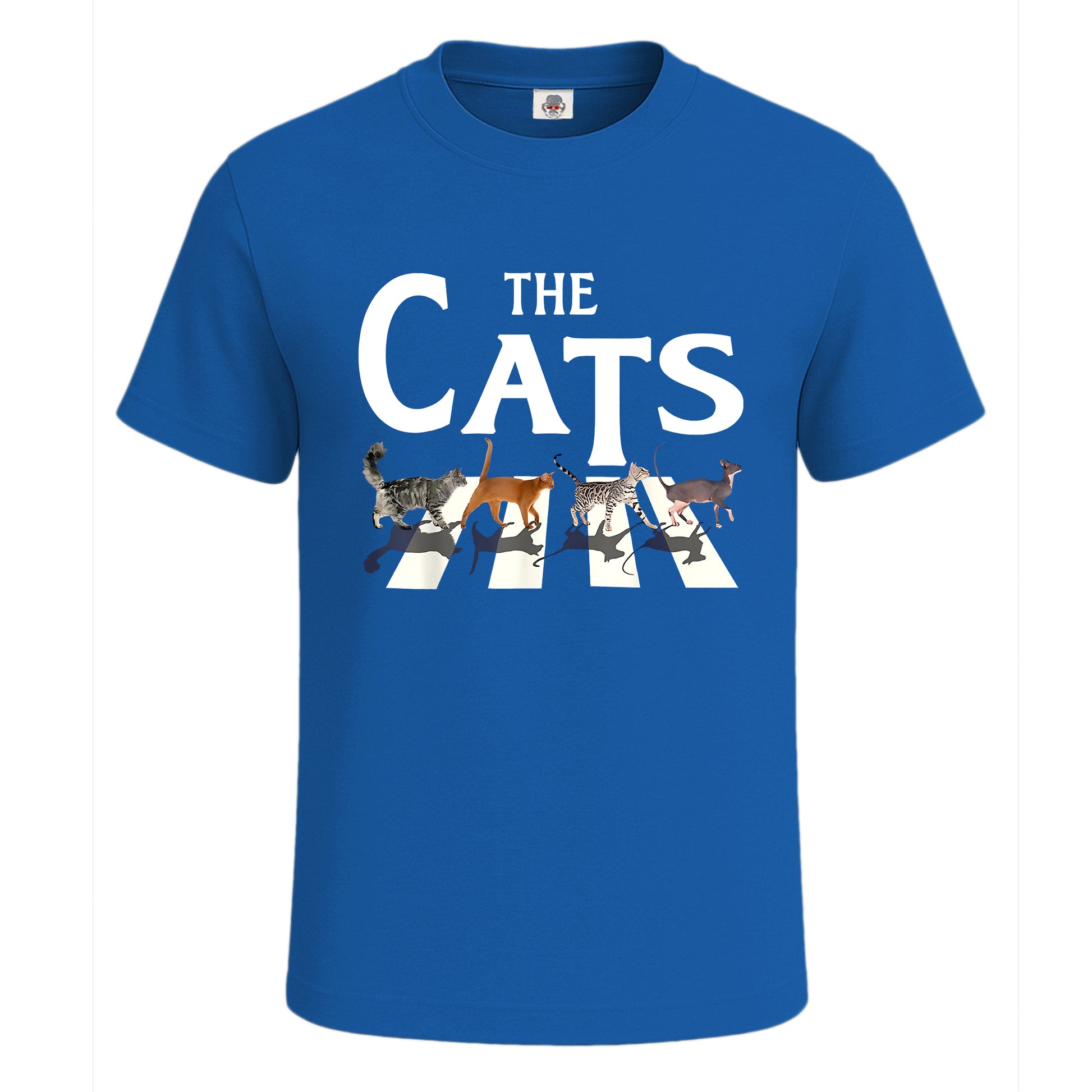The Cats Abbey Road | T-Shirt For Men's Royal Blue The Cats Abbey Road | T-Shirt For Men's