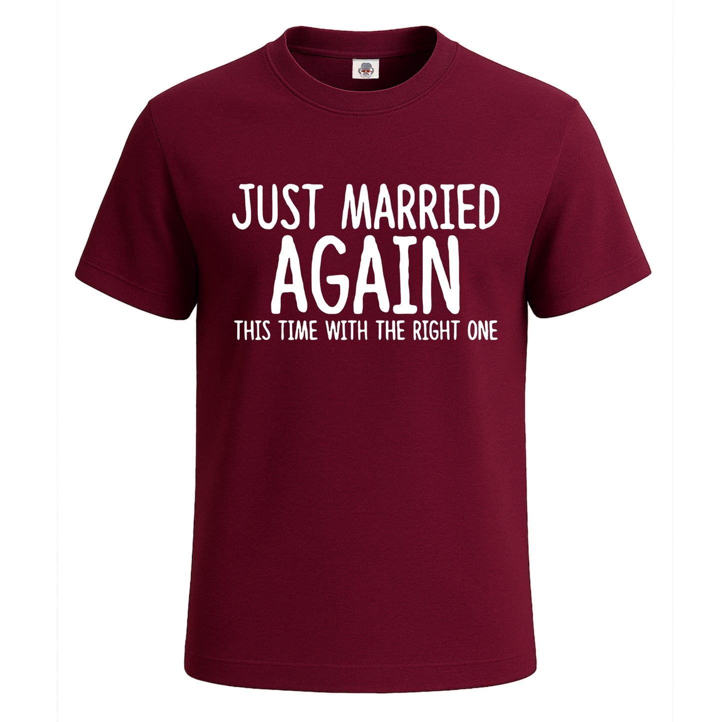 Just Married Again | T-Shirt For Men's Maroon Just Married Again | T-Shirt For Men's
