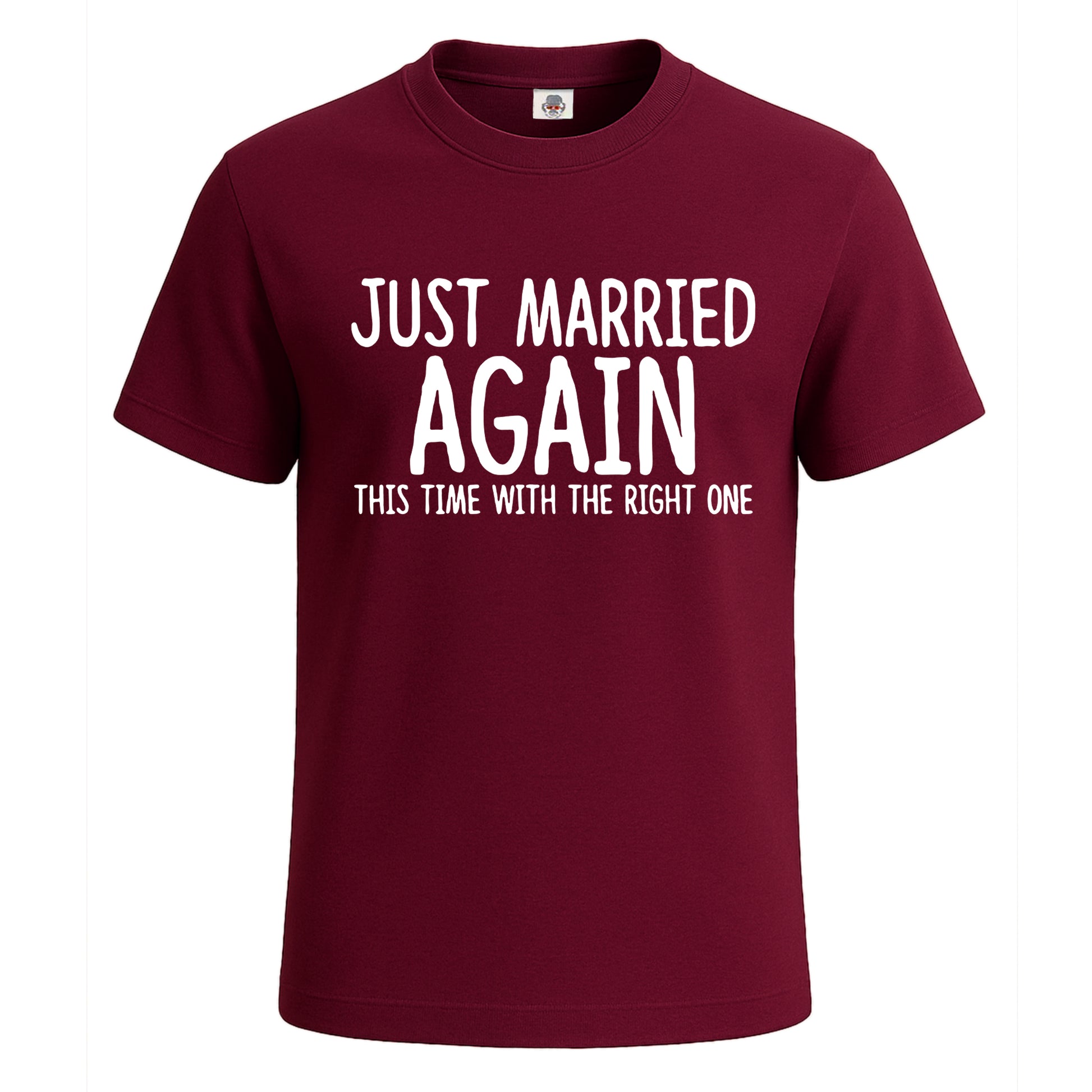 Just Married Again | T-Shirt For Men's Maroon Just Married Again | T-Shirt For Men's