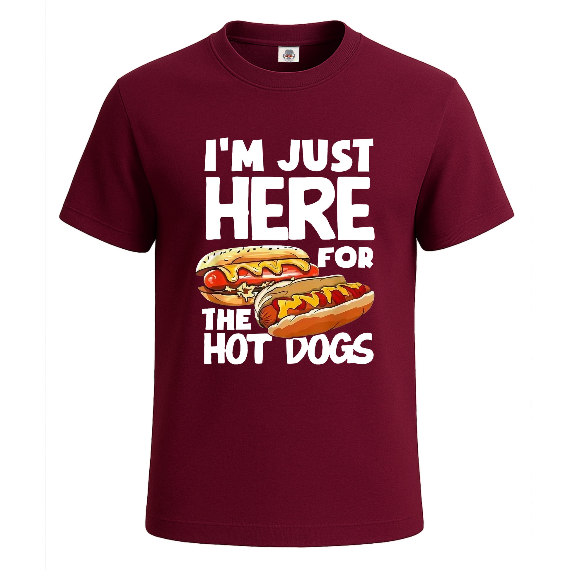 I'm Just Here For | T-Shirt For Men's Maroon I'm Just Here For | T-Shirt For Men's