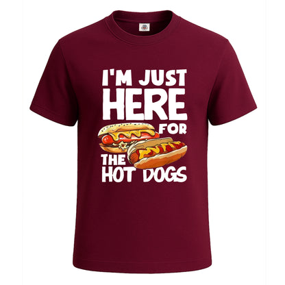 I'm Just Here For | T-Shirt For Men's Maroon I'm Just Here For | T-Shirt For Men's