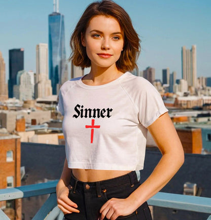 SINNER CROSS | CROP TOP LADIES