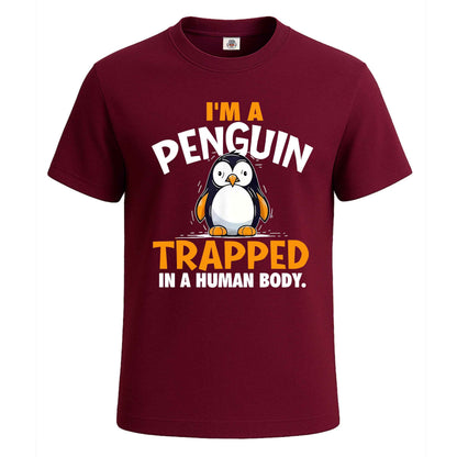 I'm A Penguins | T-Shirt For Men's Maroon I'm A Penguins | T-Shirt For Men's