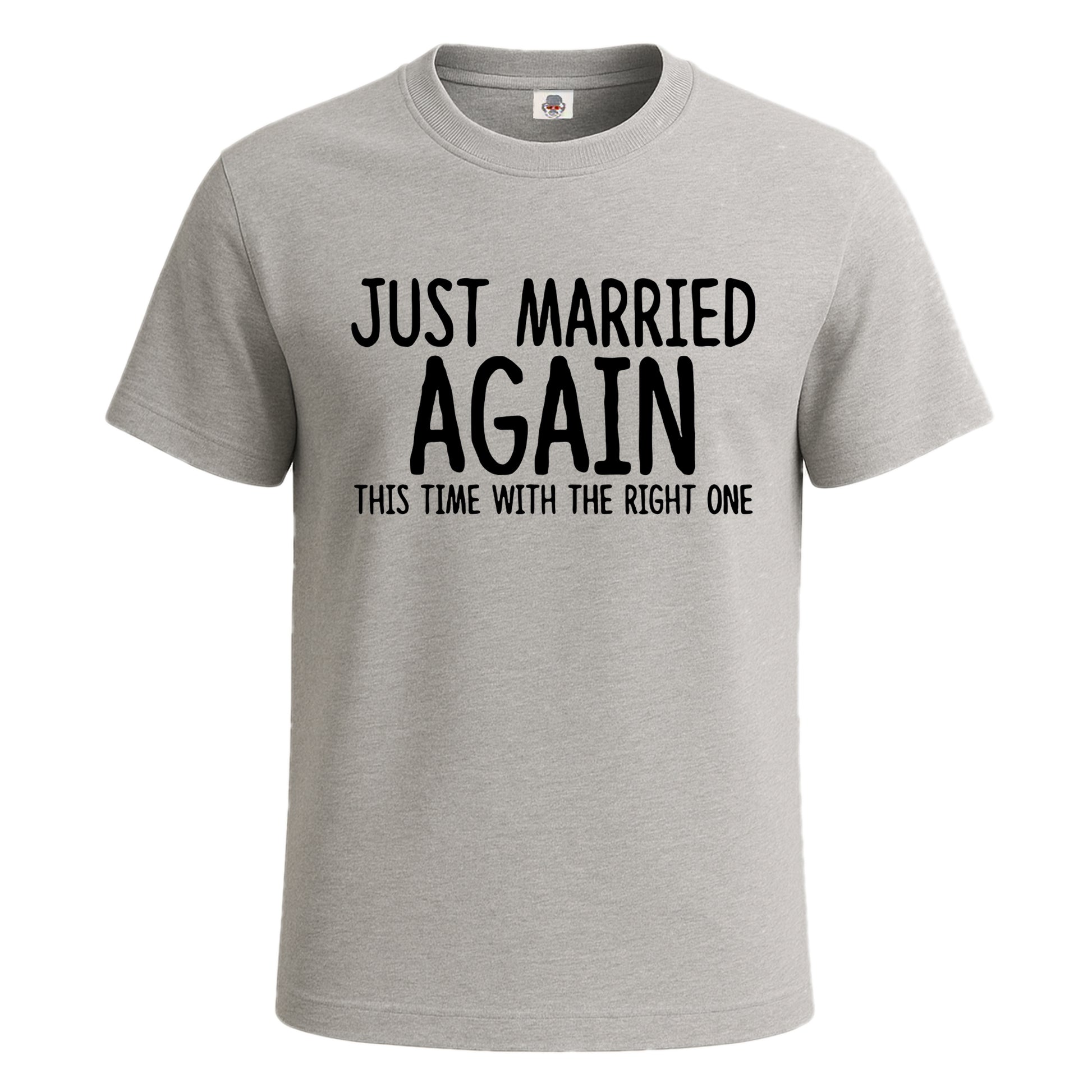 Just Married Again | T-Shirt For Men's SPORT GREY T-SHIRT Just Married Again | T-Shirt For Men's