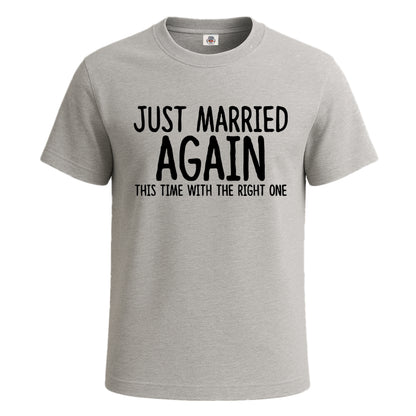 Just Married Again | T-Shirt For Men's SPORT GREY T-SHIRT Just Married Again | T-Shirt For Men's