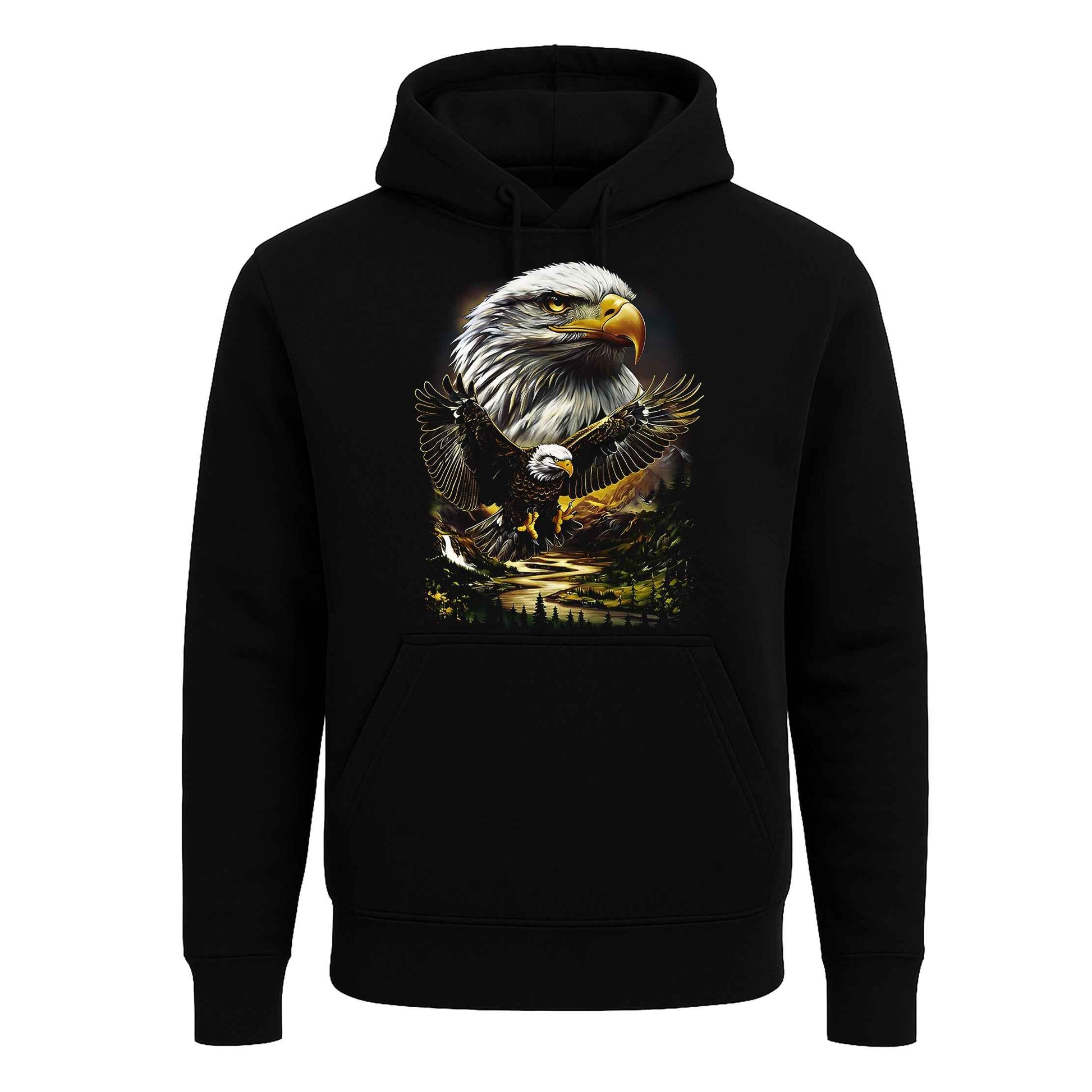 Eagle Bird Mountain Halftone | Hoody For Men's