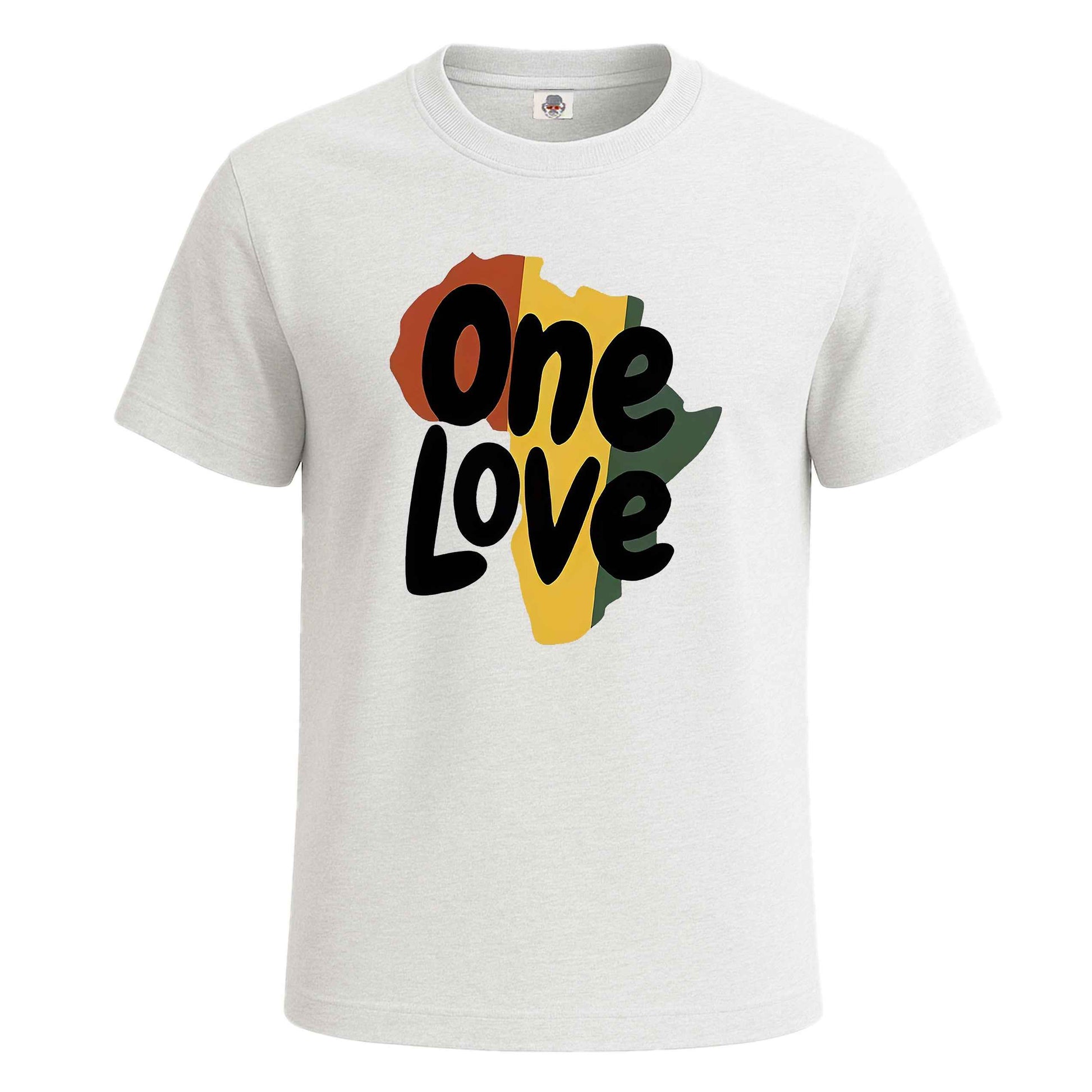 One Love Letter Print | T-Shirt For Men's WHITE T-SHIRT One Love Letter Print | T-Shirt For Men's