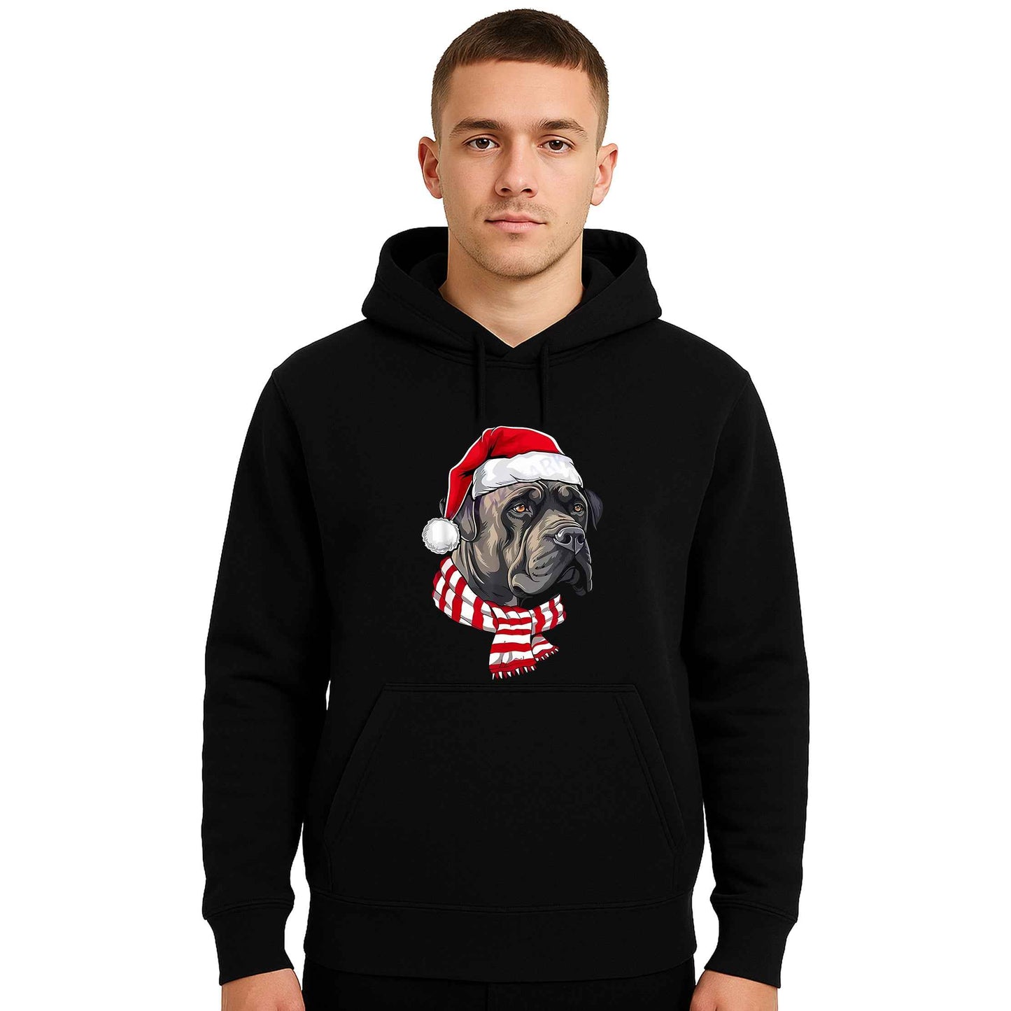 Xmas Bulldog Santa | Hoody For Men's