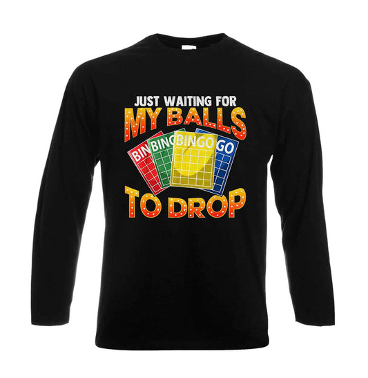 Just Waiting For My Balls | Men's Long Sleeve