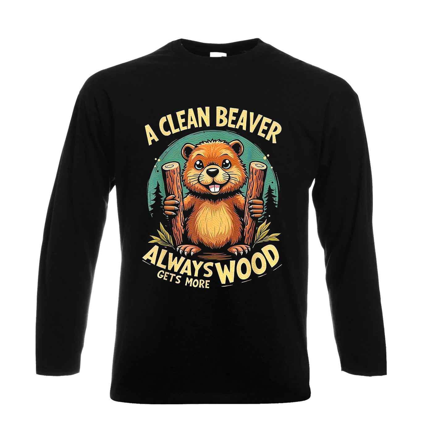 A Clean Beaver Always | Men's Long Sleeve