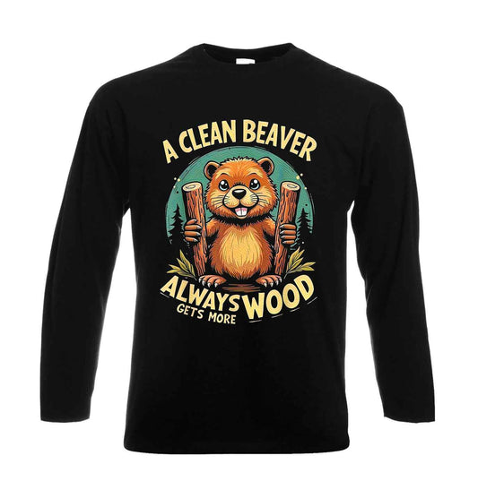 A Clean Beaver Always | Men's Long Sleeve