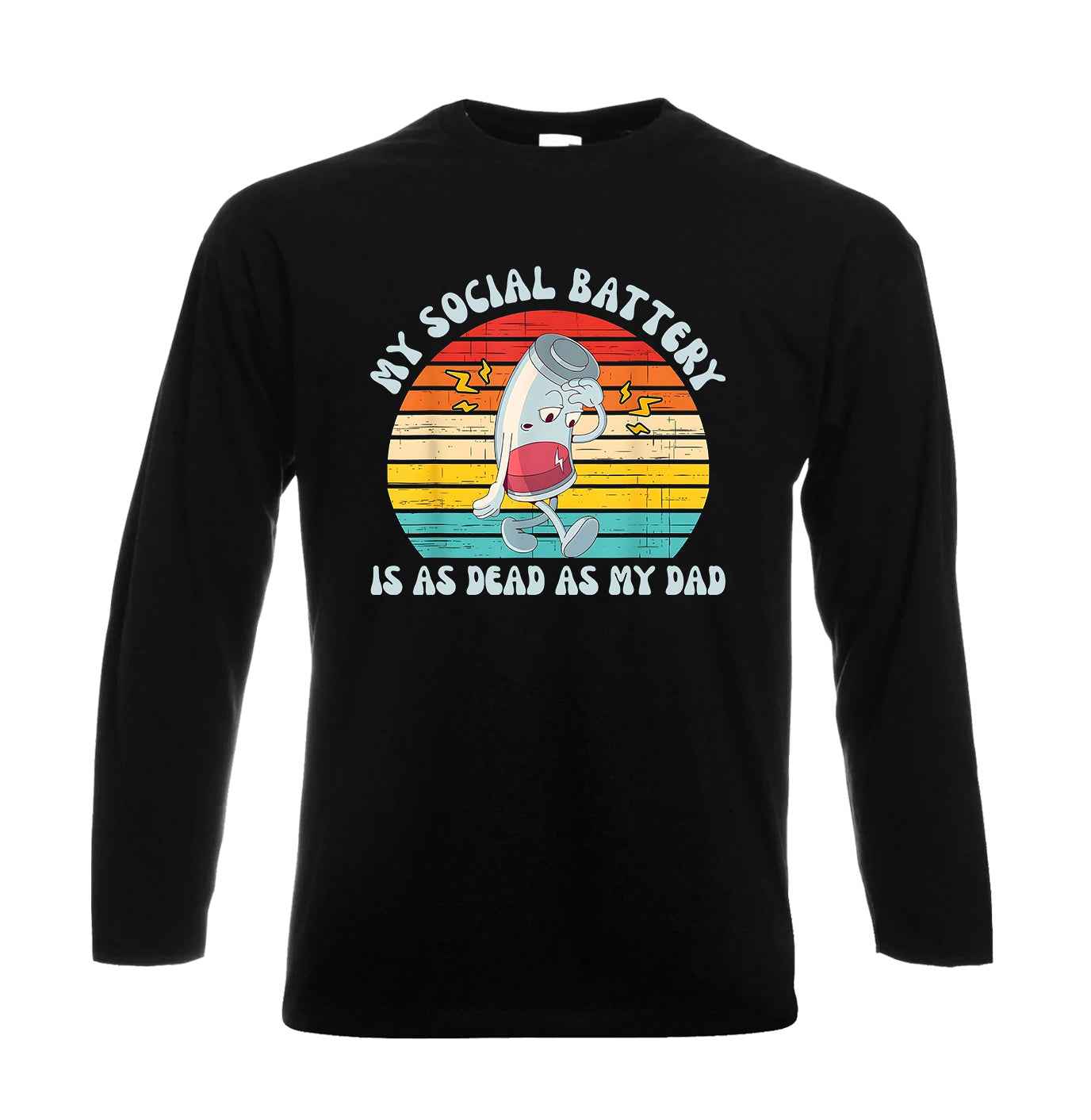 My Social Battery Is As | Men's Long Sleeve