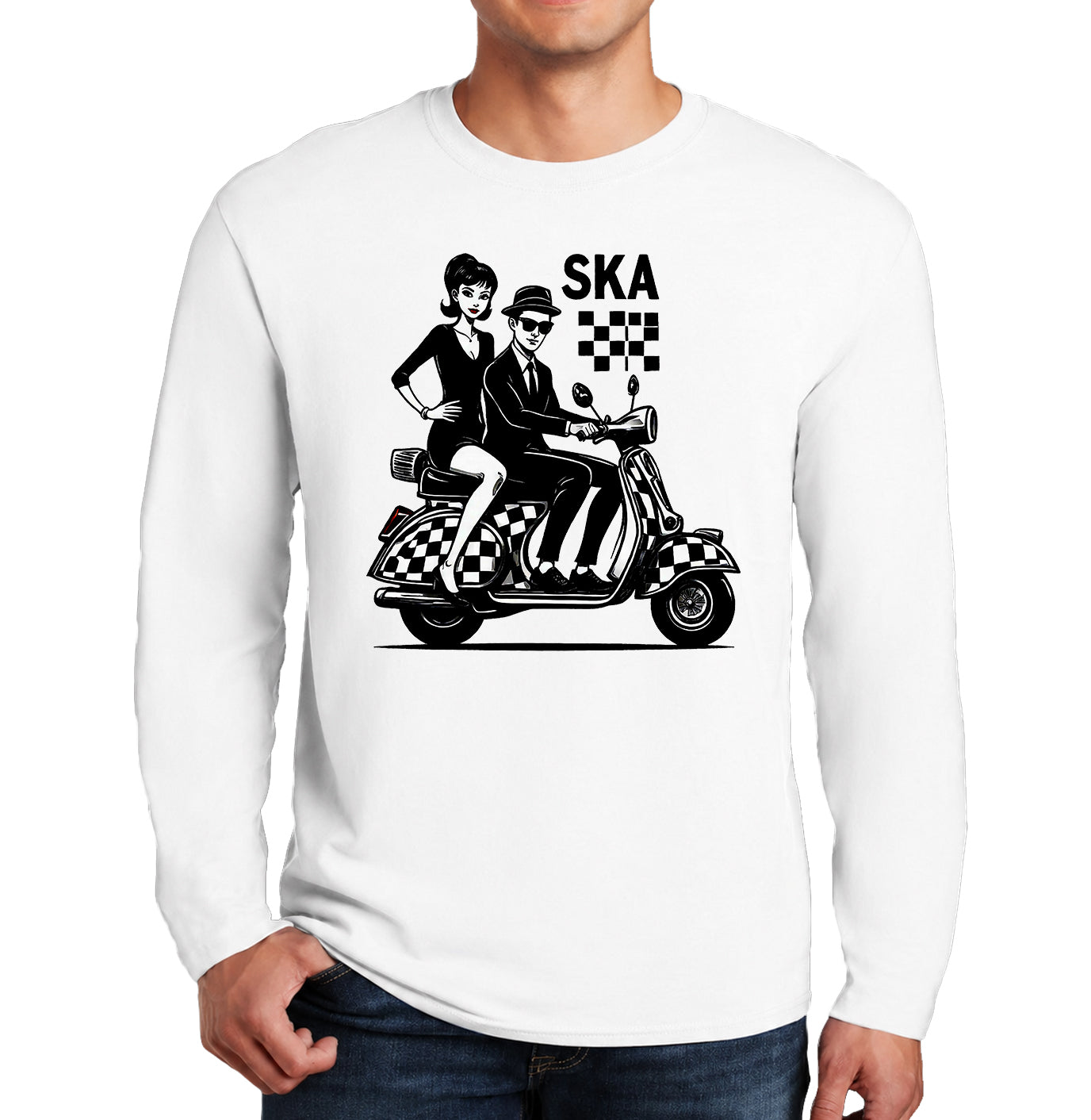 SKA Scooter Ride | Men's Long Sleeve SKA Scooter Ride | Men's Long Sleeve