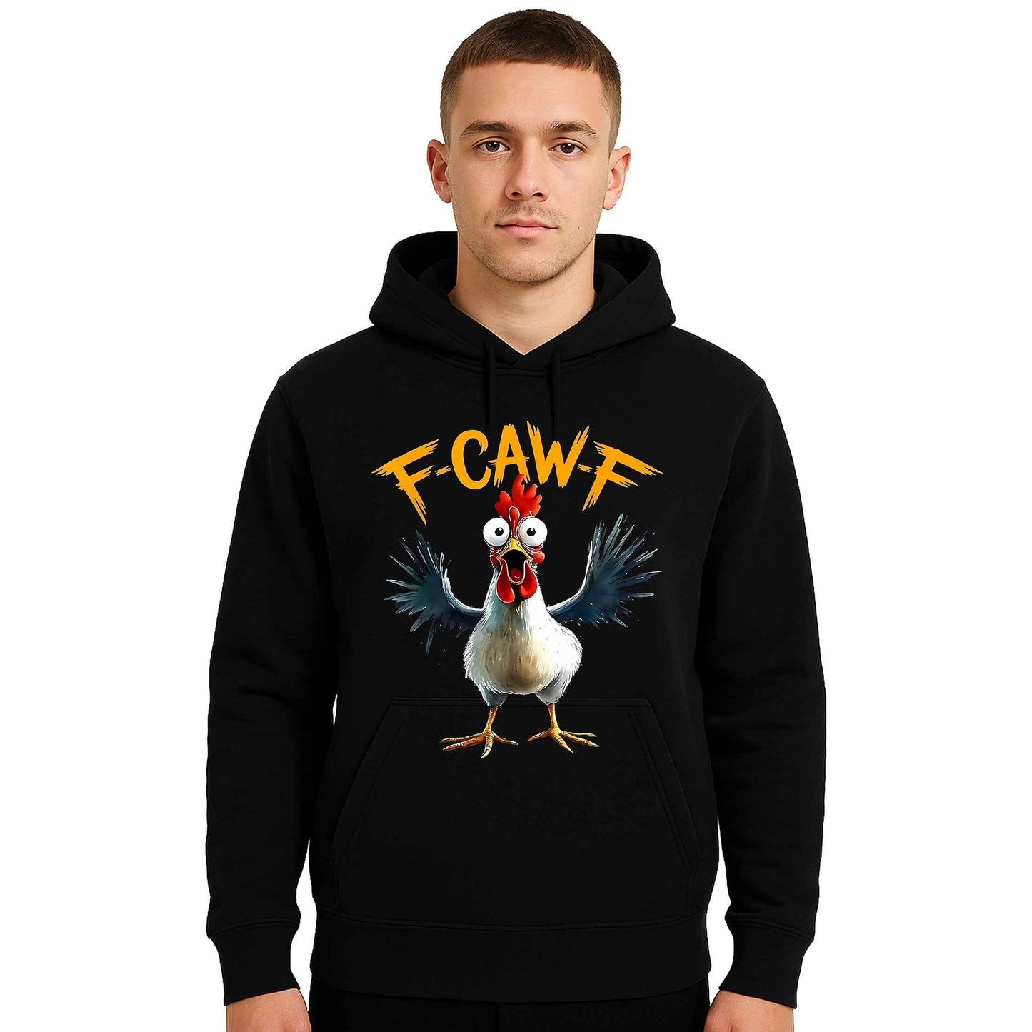F Caw F White Cock | Hoody For Men's