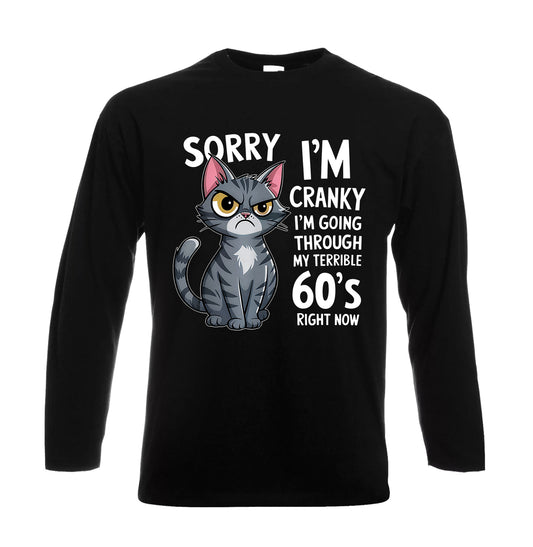 Cat Sorry I'm Cranky | Men's Long Sleeve