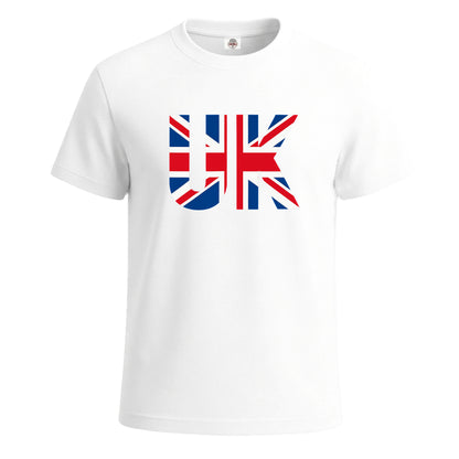 Union Jack England Flag | T-Shirt For Men's WHITE T-SHIRT Union Jack England Flag | T-Shirt For Men's