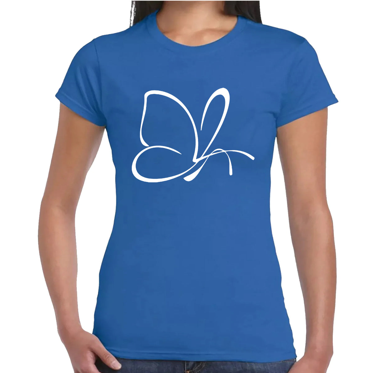 BUTTERFLY OUTLINE | LADIES T-SHIRT
