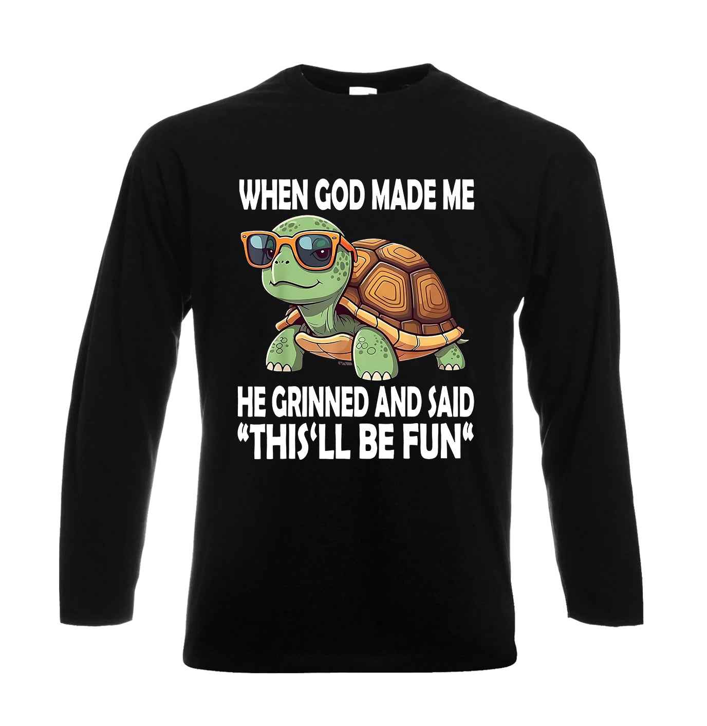 WHEN GOD MADE ME HE | Men's Long Sleeve