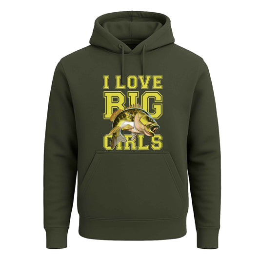 I LOVE BIG GIRLS  Hoody For Men's