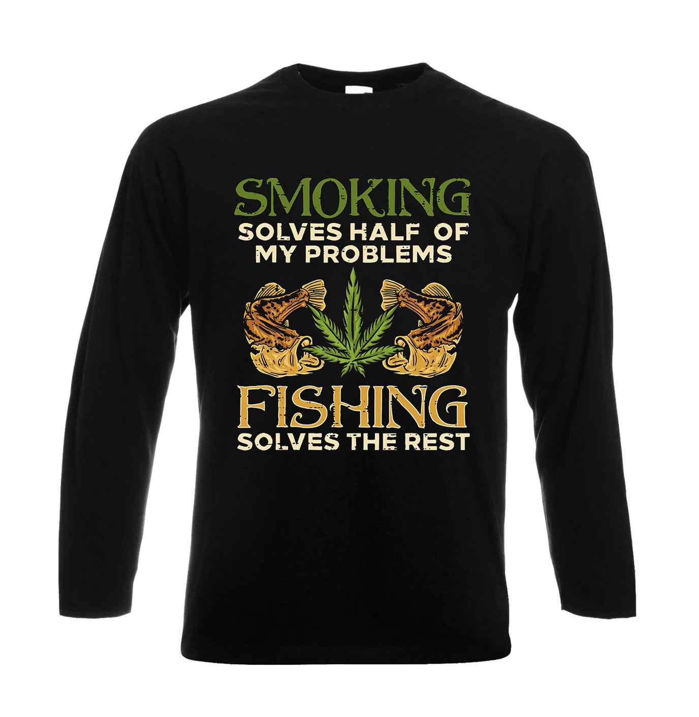 Smoking Solves Half  | Men's Long Sleeve