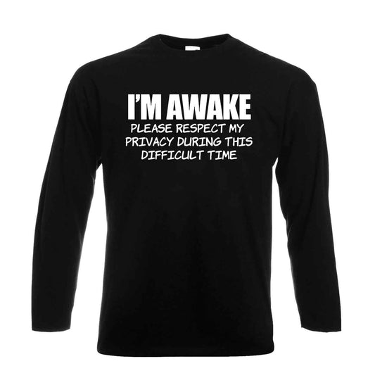 I'm awake Funny Introvert | Men's Long Sleeve