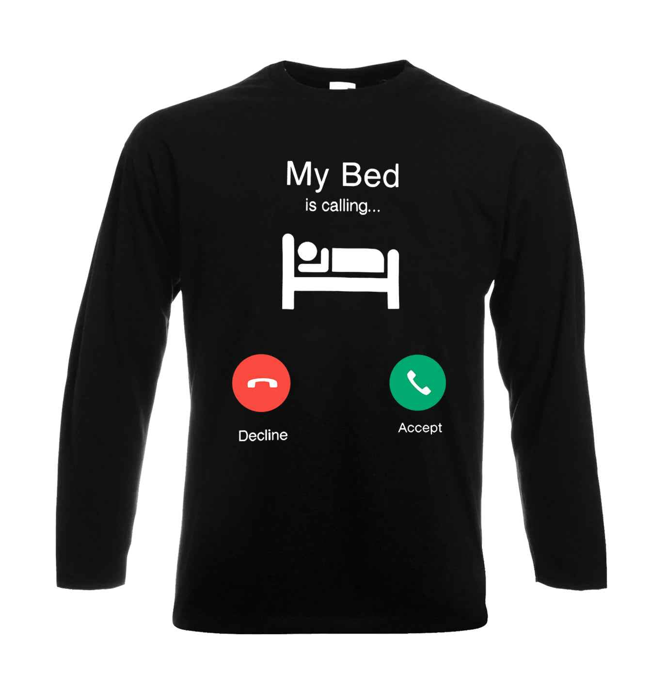 My Bed is Calling Lazy | Men's Long Sleeve