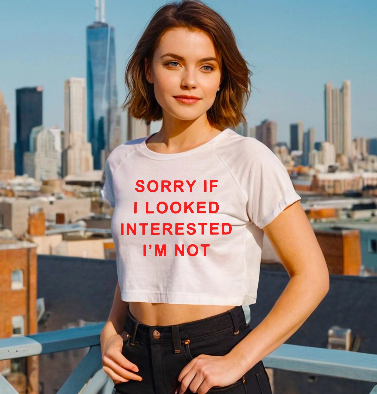SORRY IF I LOOKED | CROP TOP FOR LADIES