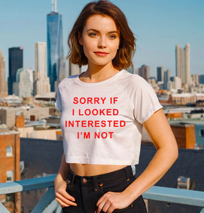 SORRY IF I LOOKED | CROP TOP FOR LADIES