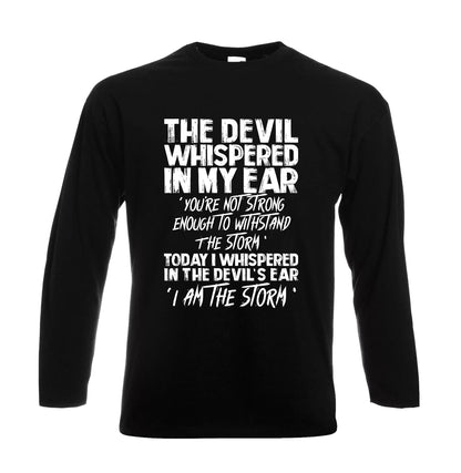 The Devil Whispered In | Men's Long Sleeve
