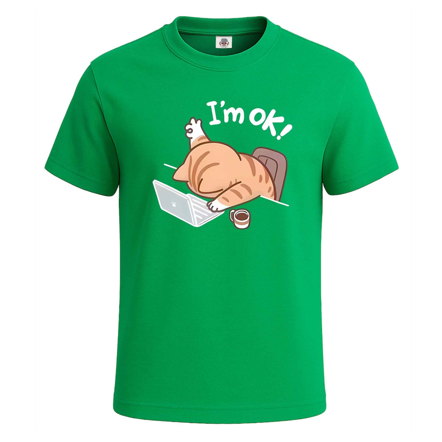 I'm Ok Office Hard Work |T-Shirt For Men's