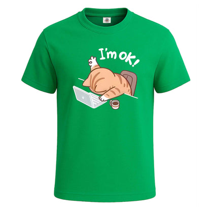 I'm Ok Office Hard Work |T-Shirt For Men's