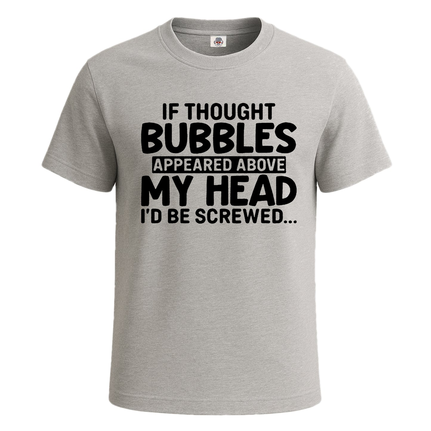 If Thought Bubbles | T-Shirt For Men's SPORT GREY T-SHIRT If Thought Bubbles | T-Shirt For Men's