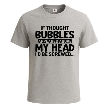 If Thought Bubbles | T-Shirt For Men's SPORT GREY T-SHIRT If Thought Bubbles | T-Shirt For Men's