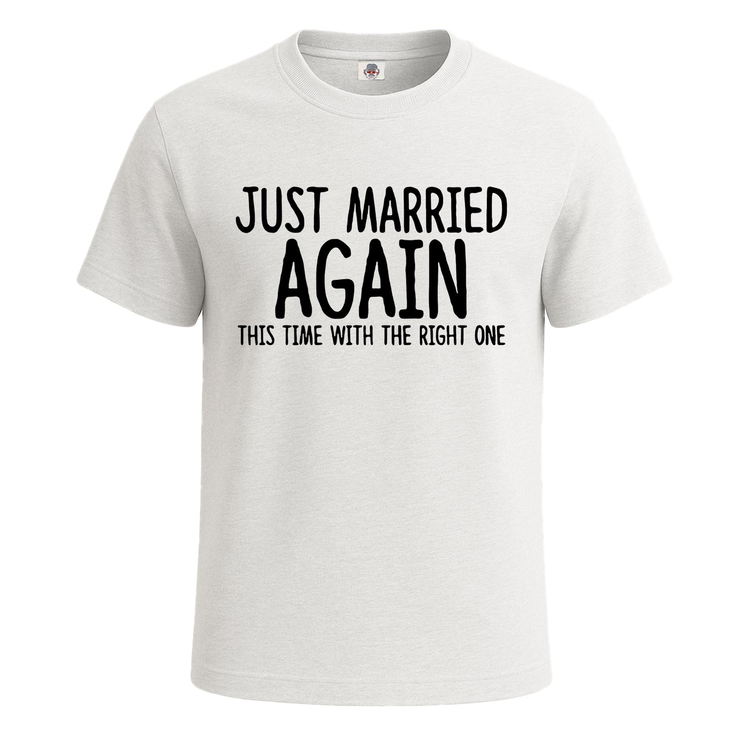Just Married Again | T-Shirt For Men's WHITE T-SHIRT Just Married Again | T-Shirt For Men's
