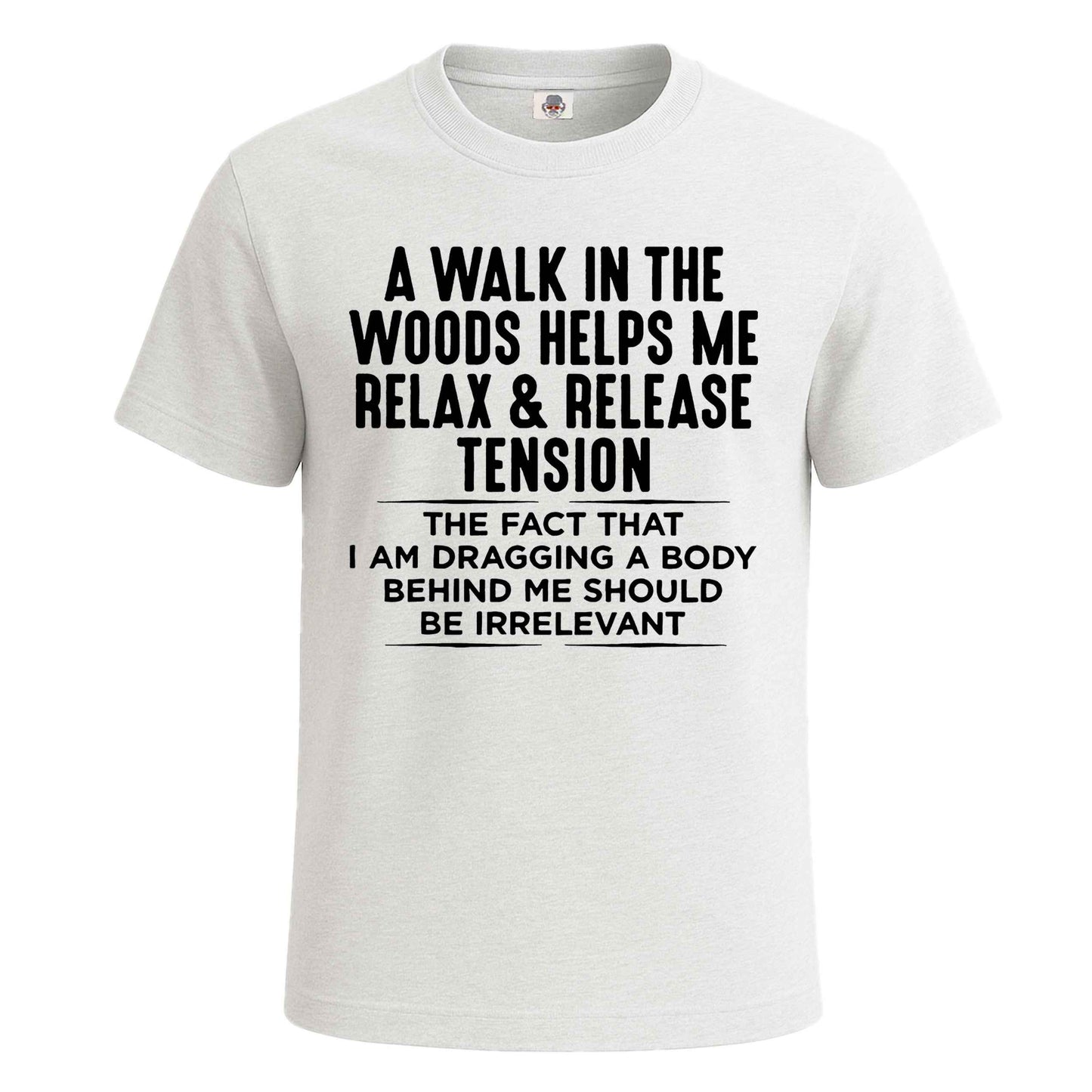 A Walk In The Woods | T-Shirt For Men's WHITE T-SHIRT A Walk In The Woods | T-Shirt For Men's