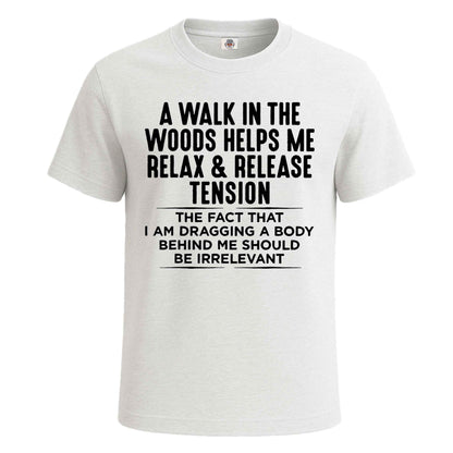 A Walk In The Woods | T-Shirt For Men's WHITE T-SHIRT A Walk In The Woods | T-Shirt For Men's